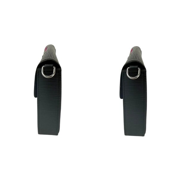 Louis Vuitton Felicie Pochette Limited Edition Patchwork Black Epi Leather Cross - Picture 3 of 13